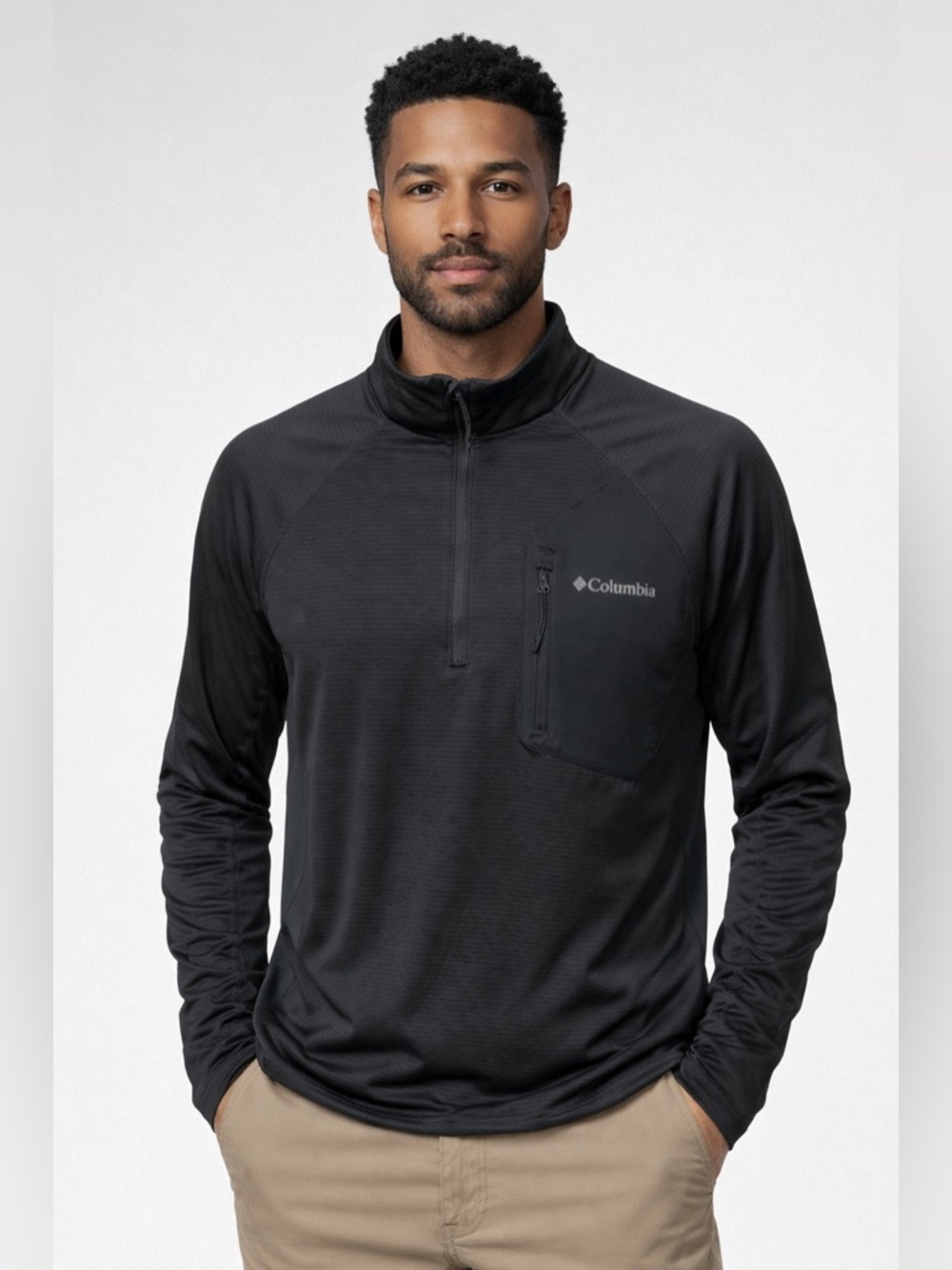 Columbia Men’s Black Quarter-Zip Performance Pullover